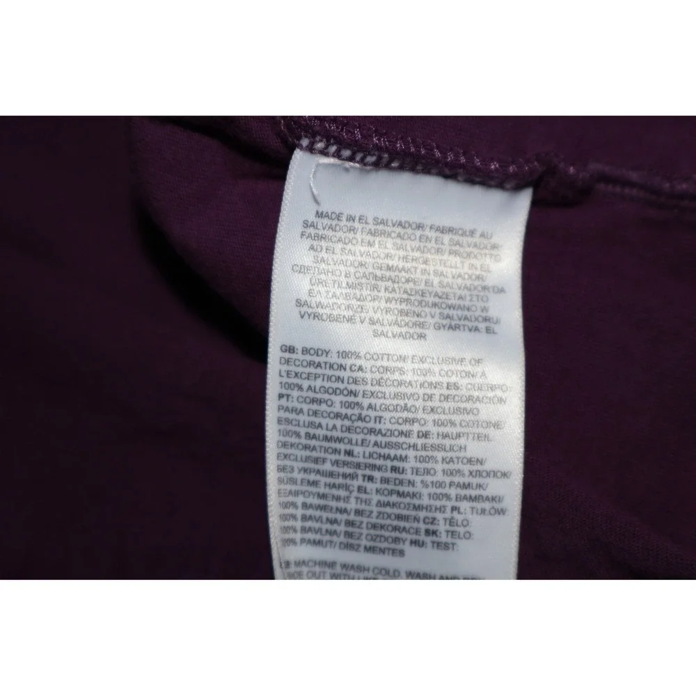 The North Face Shirt Mens Large Purple Everest Mt Lhotse Massif Purple